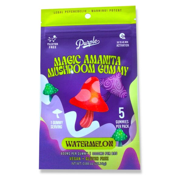 Purple Magic Amanita Mushroom Gummies 3000mg - Image 4