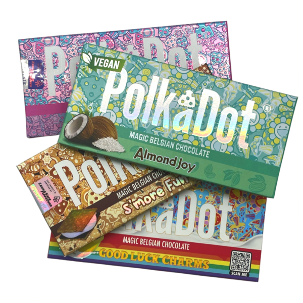 MAGIC MUSHROOM CHOCOLATE BAR 4G'S - POLKA DOT
